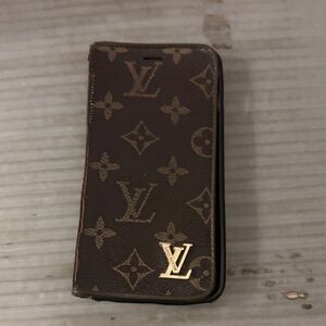 Louis Vuitton Monogram Brown and Gold Phone Case